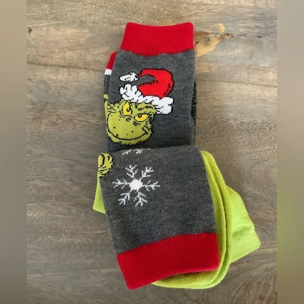 Dr. Seuss the Grinch 2 Pairs Casual Socks - Picture 6 of 6